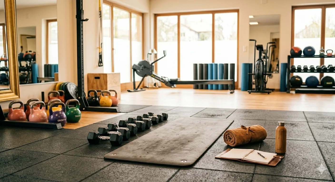 自然光が差し込むパーソナルトレーニングスタジオ